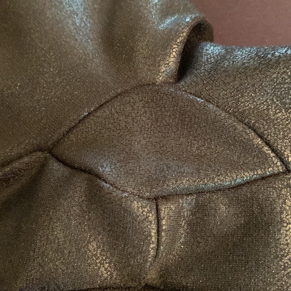 Assets Red Hot Label by Spanx MED faux leather leggings black vegan stretch EUC - Picture 8 of 14